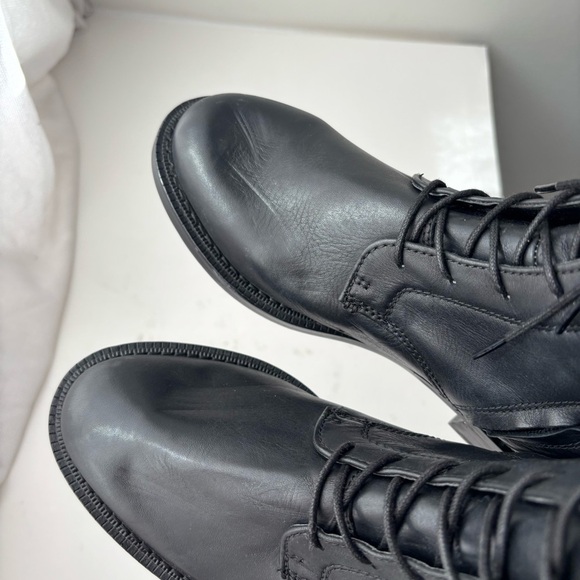 Sam Edelman Women's Nance Tall Lace Up Leather Boots Black US 7 M - Picture 13 of 13